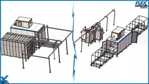 Planta de Recubrimiento en Polvo Manual - FlexElectrostatic México