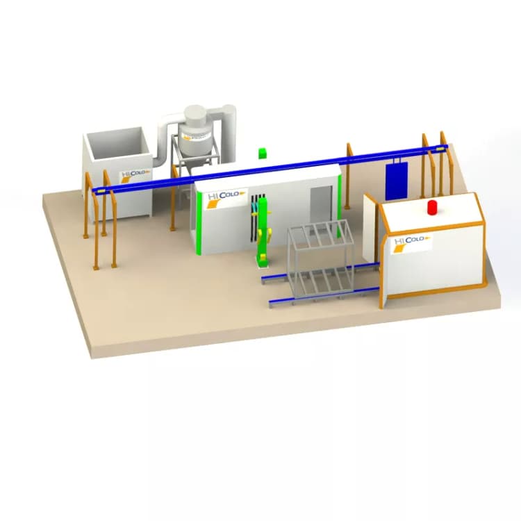 Semi-Automatic Powder Coating Line - FlexElectrostatic México